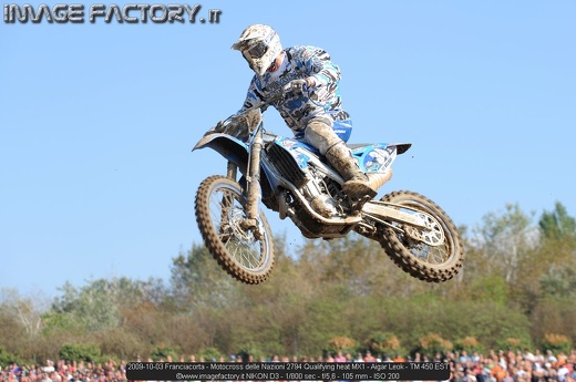 2009-10-03 Franciacorta - Motocross delle Nazioni 2794 Qualifying heat MX1 - Aigar Leok - TM 450 EST